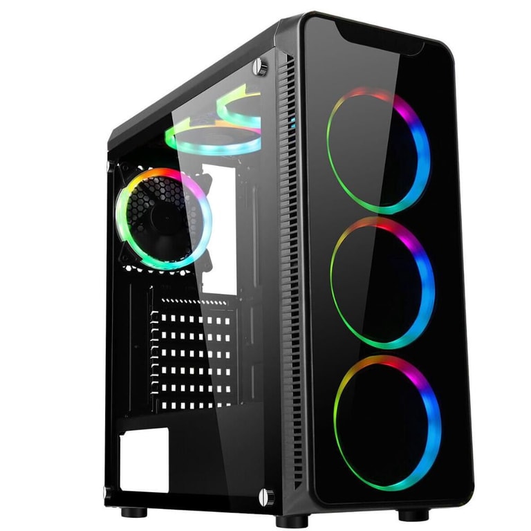 Pc Gamer Completo amd Ryzen 5 5600G, Gráficos Radeon vega 7, 16GB DDR4, ssd 256GB, Fonte 500W, Monitor 21.5 75Hz, 3green Force - 3F-009