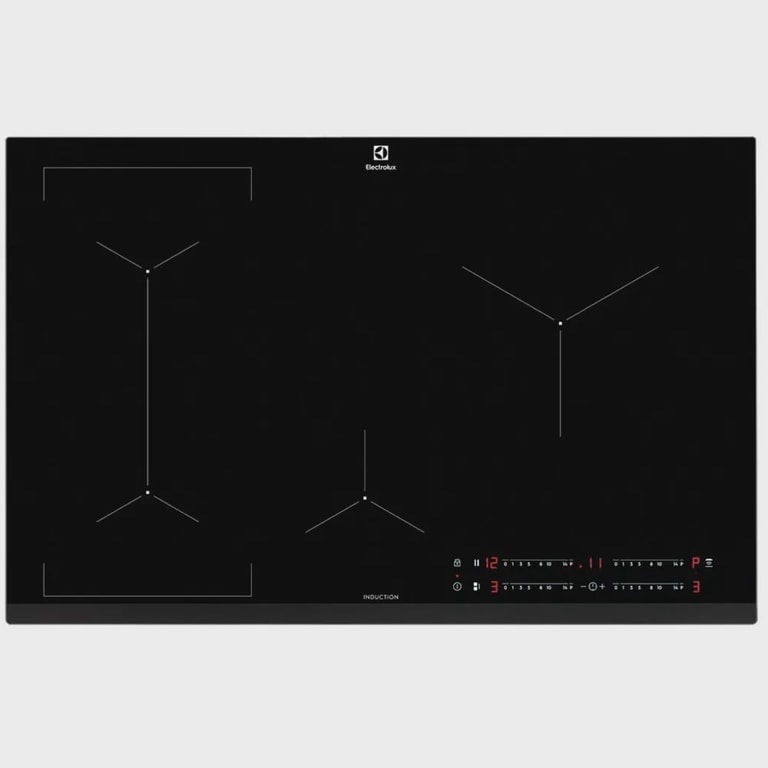 Cooktop por Indução Electrolux em Vidro com 04 Bocas, 14 Níveis de Potência e Painel Touch Preto - IE80P