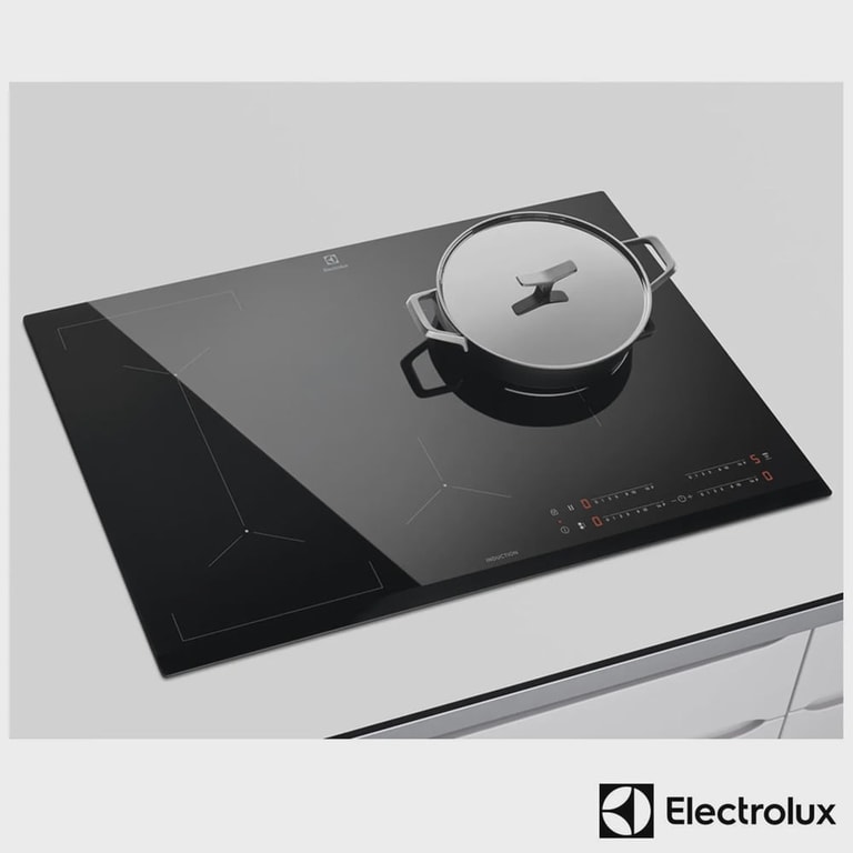 Cooktop por Indução Electrolux em Vidro com 04 Bocas, 14 Níveis de Potência e Painel Touch Preto - IE80P