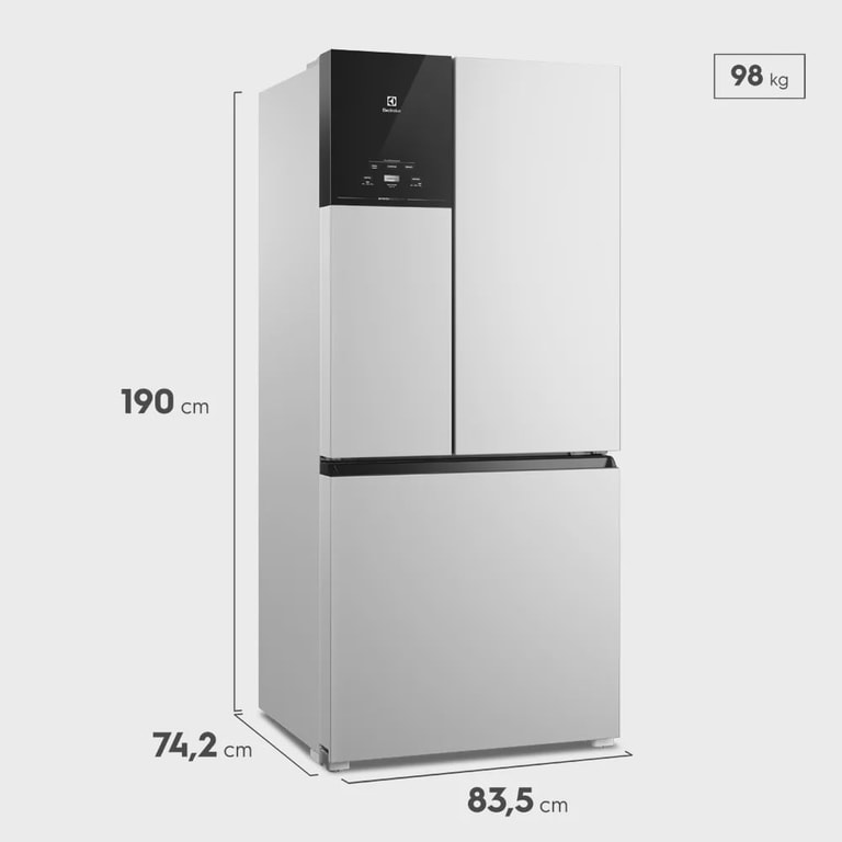 Geladeira Electrolux Frost Free Inverter 590L AutoSense 3 Portas Cor Branca (IM8)