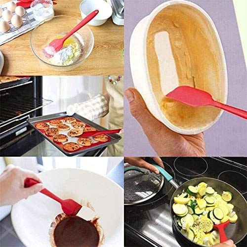 Conjunto de utensílios de cozinha 10pcs, silicone resistente ao calor utensílios de cozinha antiaderente ferramentas de cozimento, Turner, Whisk, Colher, Escova, espátula, ladle slotted turner Tongs P