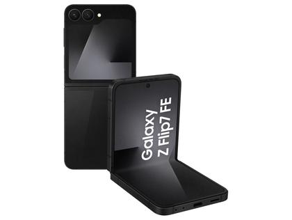 Smartphone Samsung Galaxy Z Flip7 FE 128GB Preto 5G 8GB RAM Tela 6,7" Câm. Dupla de 50MP Galaxy AI