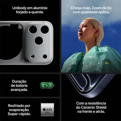 Apple iPhone 17 Pro Max 256GB Azul-intenso 6,9" 48MP iOS 5G