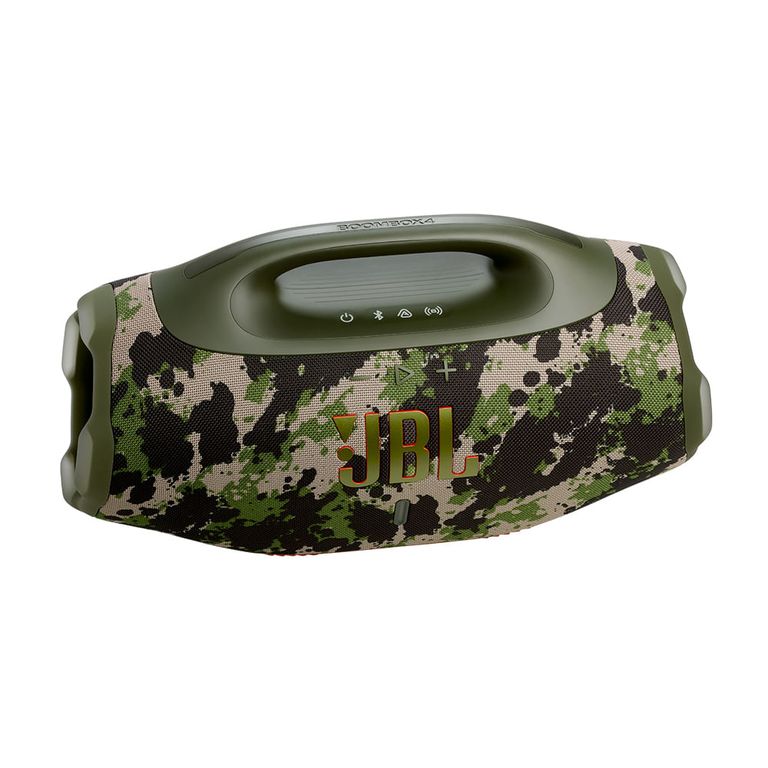 Caixa de Som Bluetooth JBL Boombox 4 Camuflada Até 34h de Reprodução, IP68 À prova d’Água e Resistente a Poeira, 210W