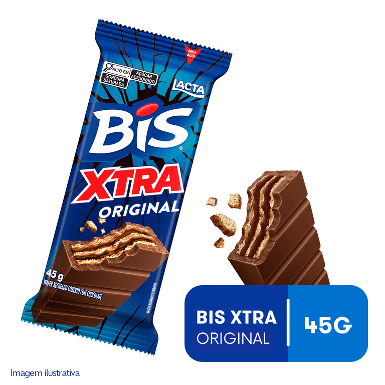Bis Xtra ao Leite Lacta 45g